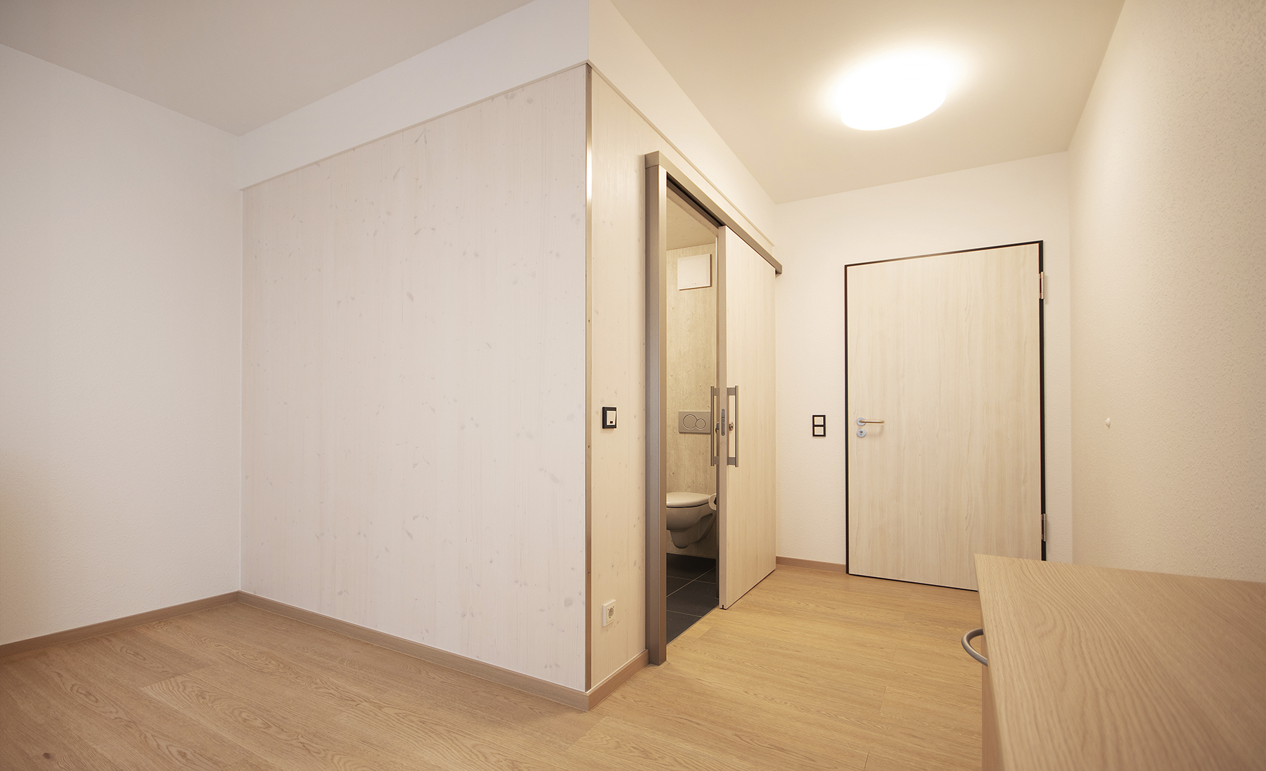 Badmodul von Henz Modul im Seniorenzentrum in Osburg. Eine Referenz von Holzbau Henz.