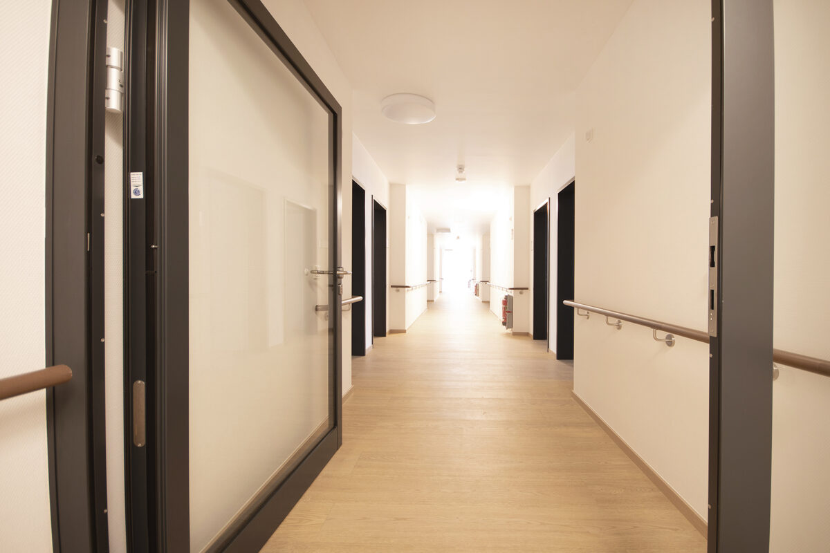 Innenansicht des Seniorenzentrum in Osburg. Eine Referenz von Holzbau Henz.