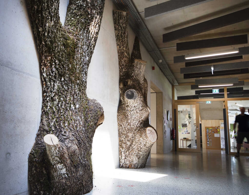 Innenansicht der Kita Angelsberg. Eine Referenz von Holzbau Henz.